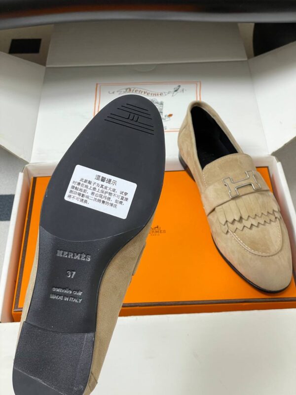 Лоферы замшевые Hermes