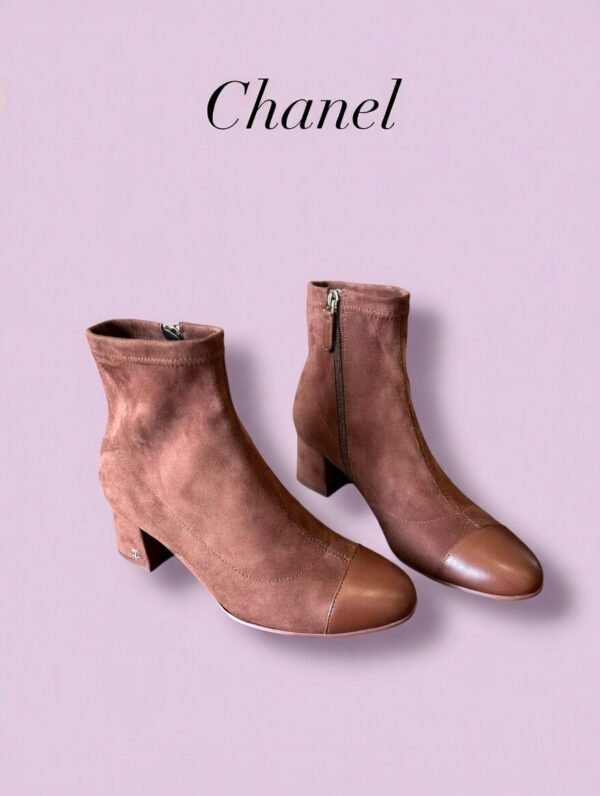 Ботильоны замшевые Chanel