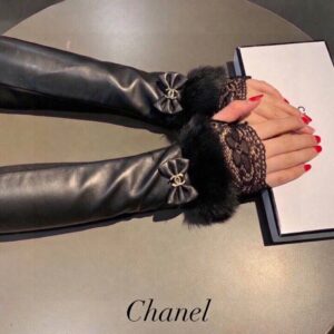 ca99e255-785d-455c-90e4-d3ca944f77bf Длинные перчатки-митенки Chanel