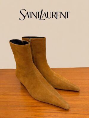dab6a6b2-5690-47a9-b73c-604f06ed9986 Ботильоны замшевые Saint Laurent