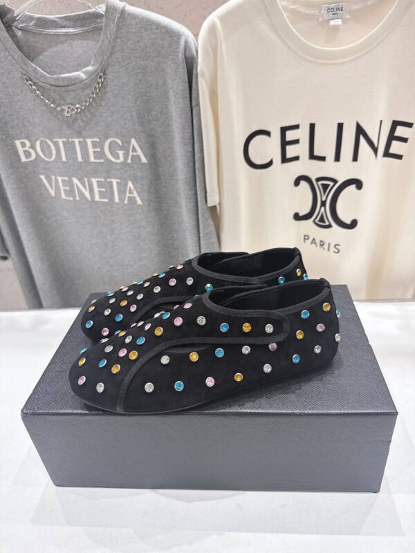 Балетки замшевые ALAIA в стиле Мэри Джейн