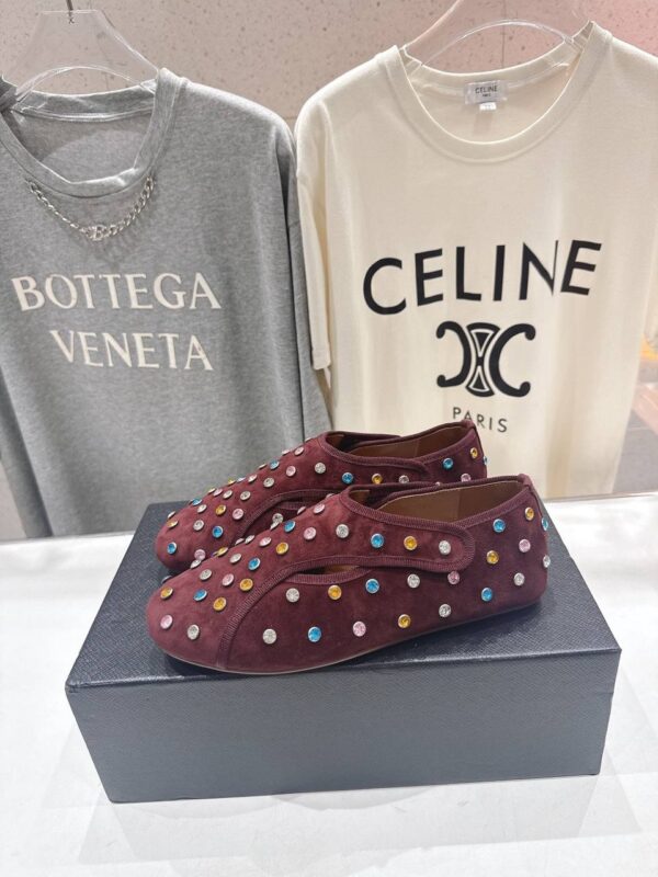 Балетки замшевые ALAIA в стиле Мэри Джейн