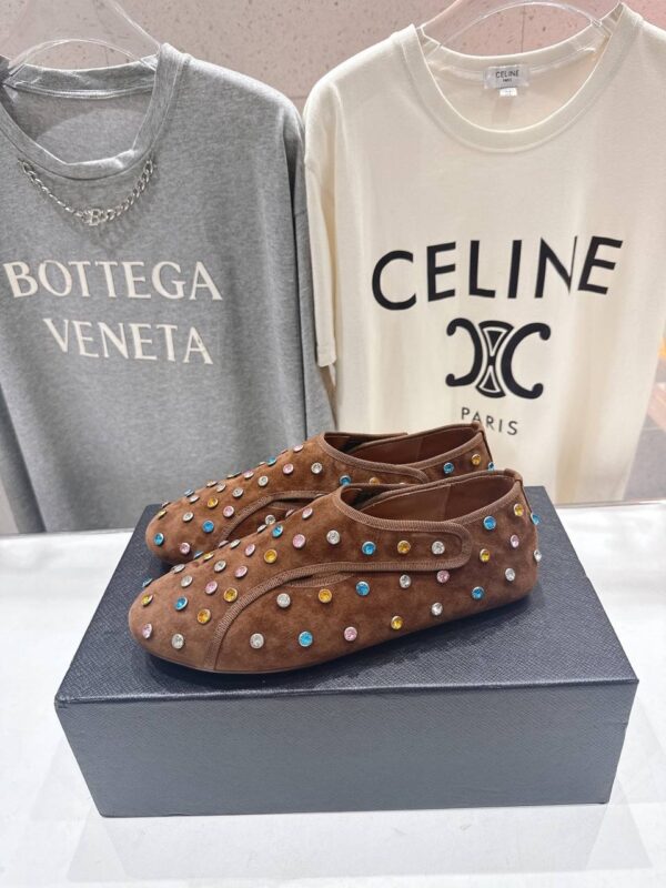 Балетки замшевые ALAIA в стиле Мэри Джейн