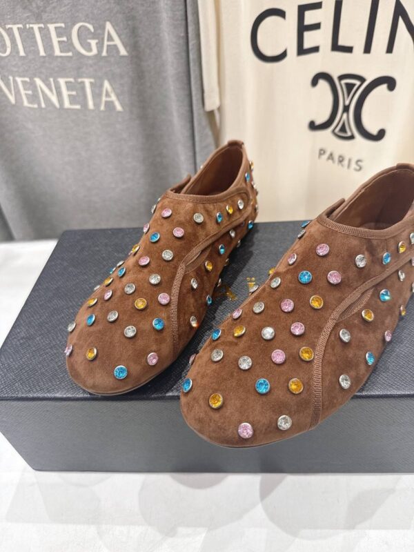 Балетки замшевые ALAIA в стиле Мэри Джейн