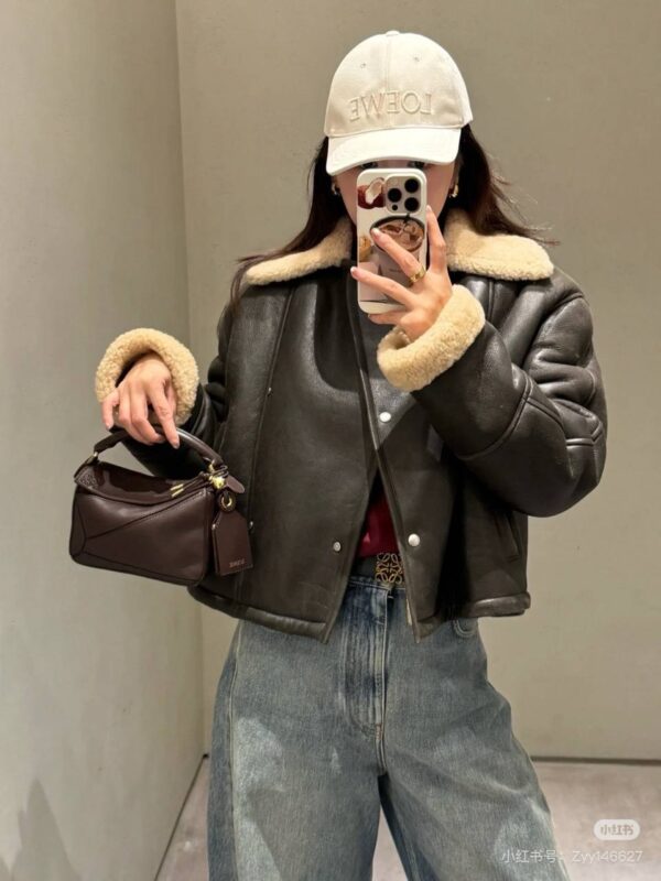 Куртка с мехом короткая Loewe