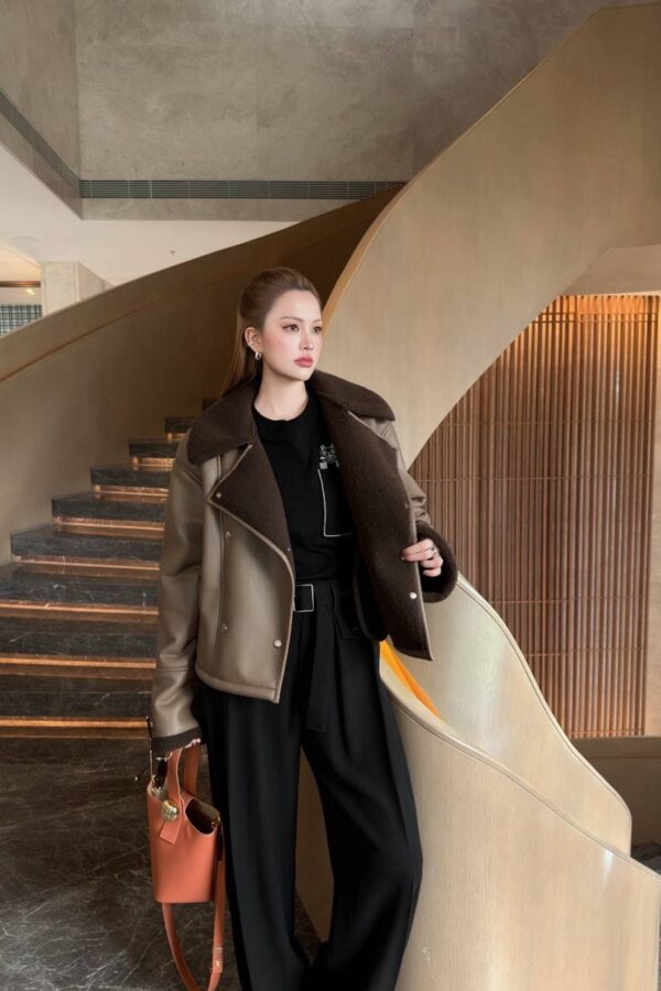 Куртка с мехом короткая Loewe