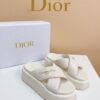 Шлепанцы на платформе Dior