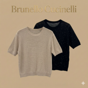 Джемпер с коротким рукавом Brunello Cucinelli