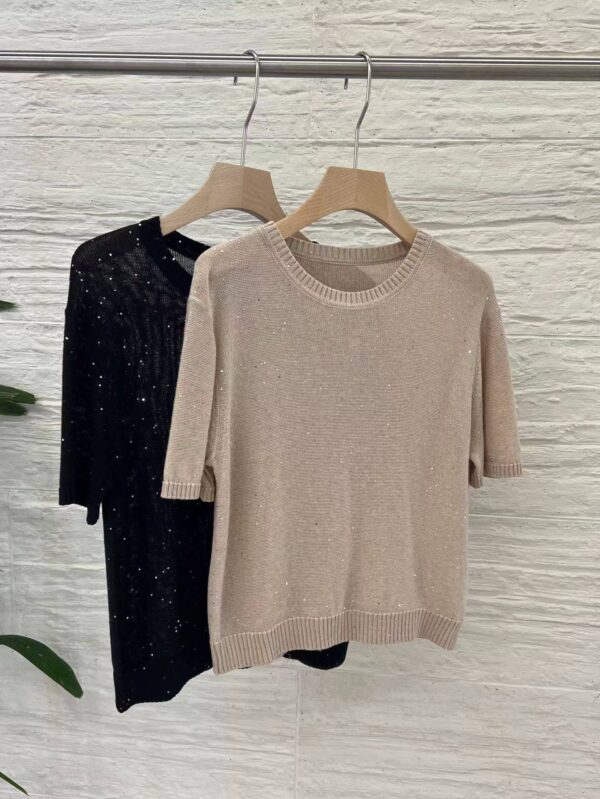 Джемпер с коротким рукавом Brunello Cucinelli